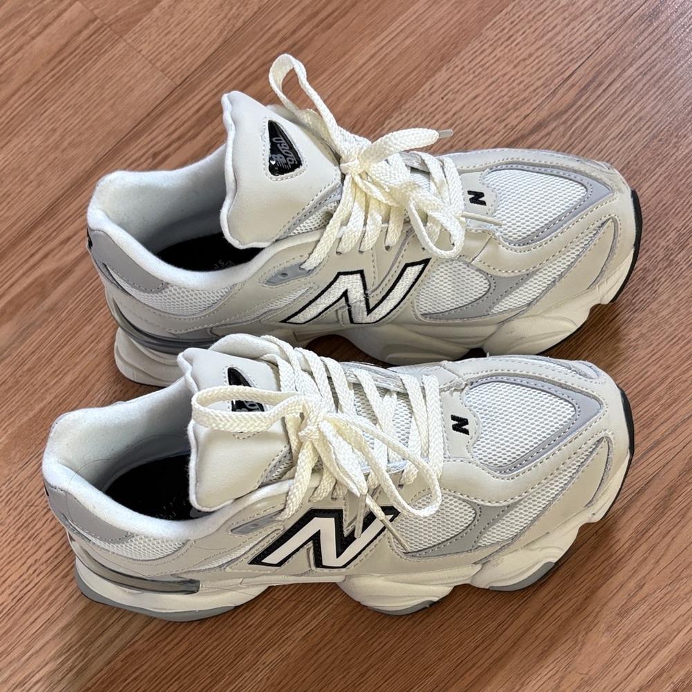 New Balance White and Gray 9060